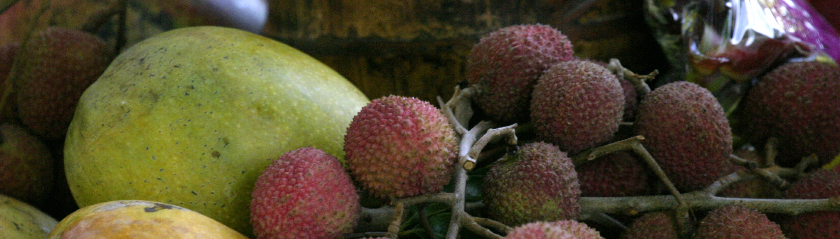 close up of tropical fruit on Tropical Fruit Day 